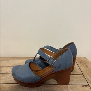 Blue boc swedish hasbeens clogs